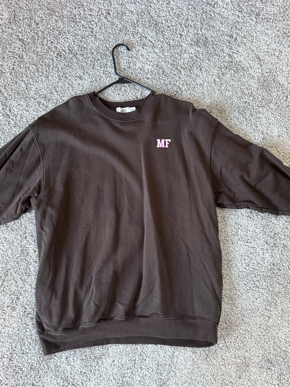 Brown MF Logo Crewneck Sweater